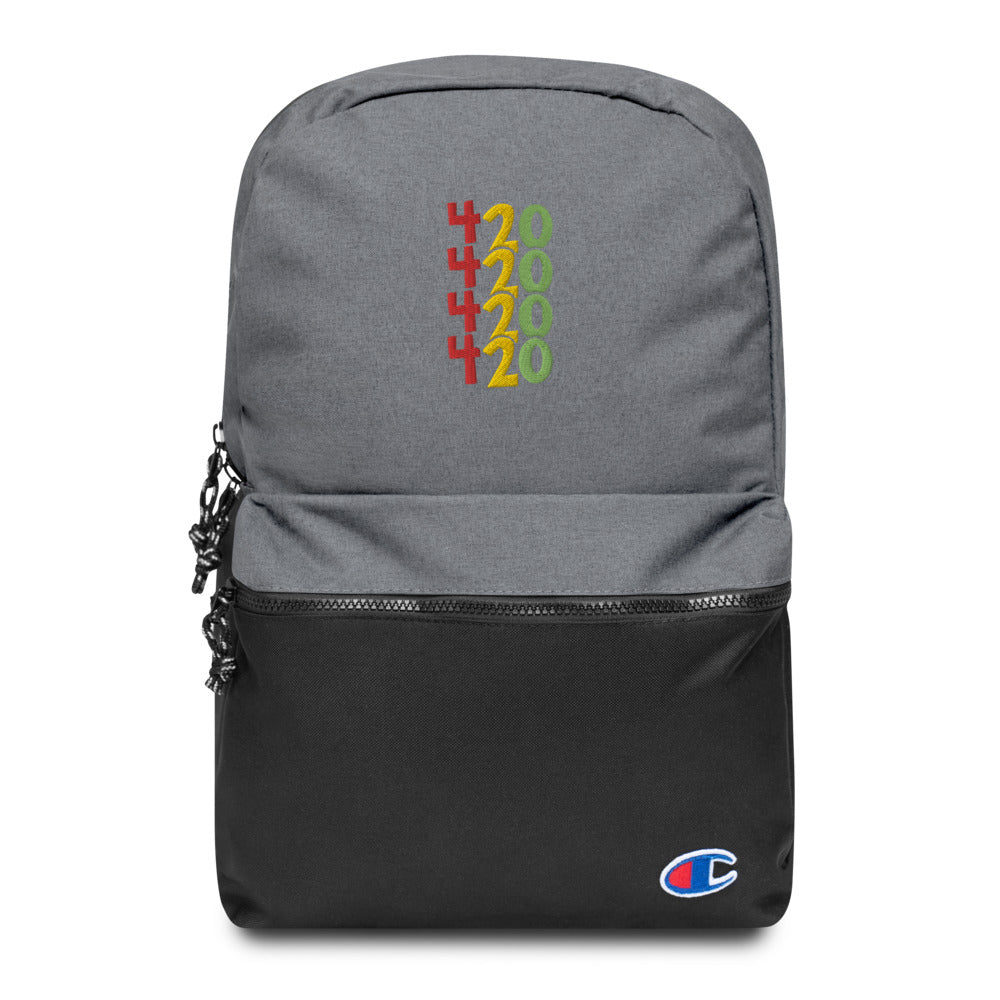 420 Time Embroidered Champion Backpack
