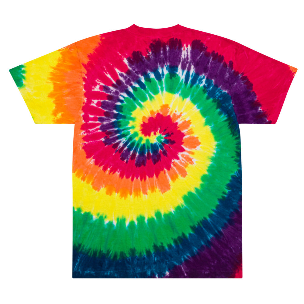 420 Time Oversized tie-dye t-shirt