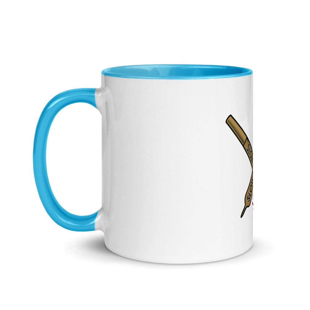 "Slow Thy Roll" Mug with Color Inside
