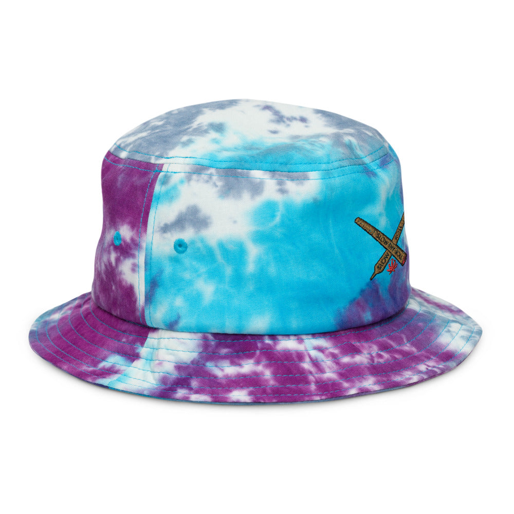 Slow Thy Roll Tie-dye bucket hat