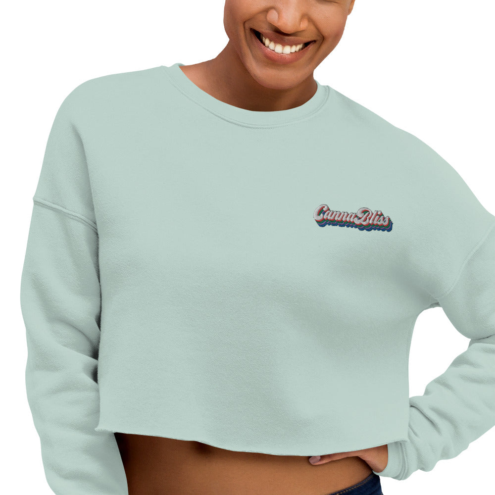 Crop Sweatshirt [Embroidered]